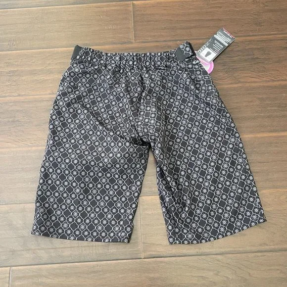 Zoic Women's JuJu Black Print Padded Performance MTB Cycling - Main Image